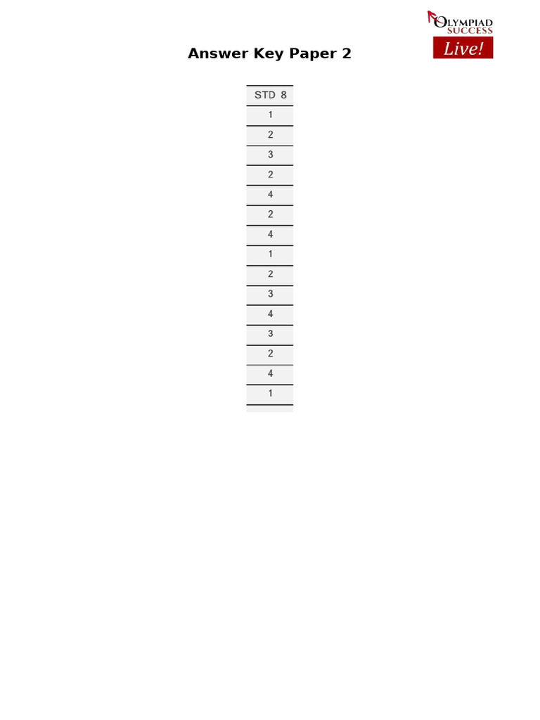 Paper 2 Answers | PDF