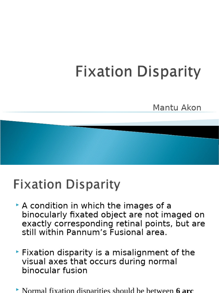 Understanding Fixation Disparity | PDF