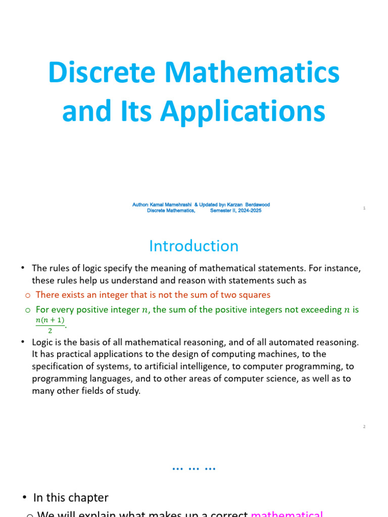 Discrete Mathematics: Propositional Logic | PDF | Theorem | Contradiction