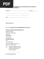 Application For Default Judgement | PDF | Default Judgment | Summons