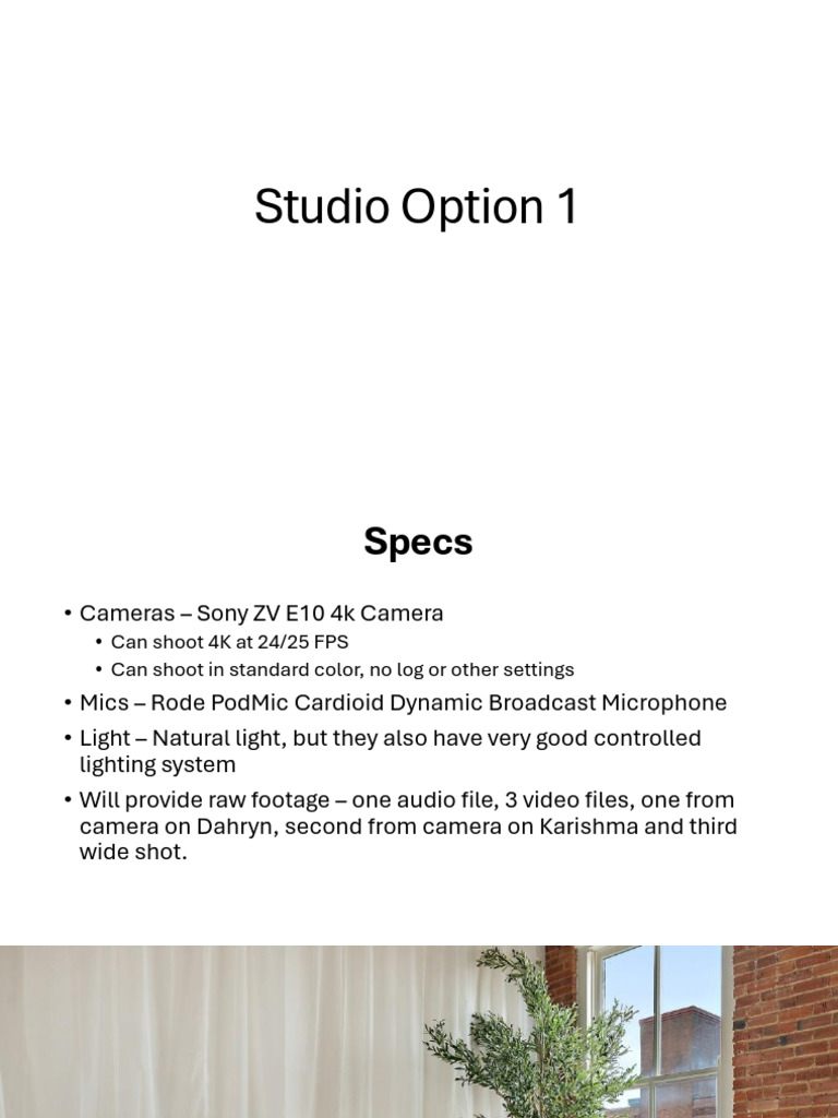 Studio Option 1 | PDF