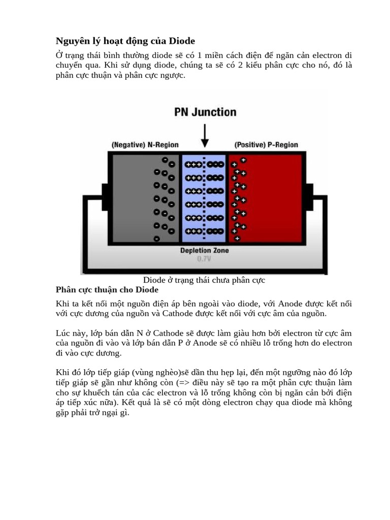 Nguyên Lý Ho T Đ NG C A Diode | PDF