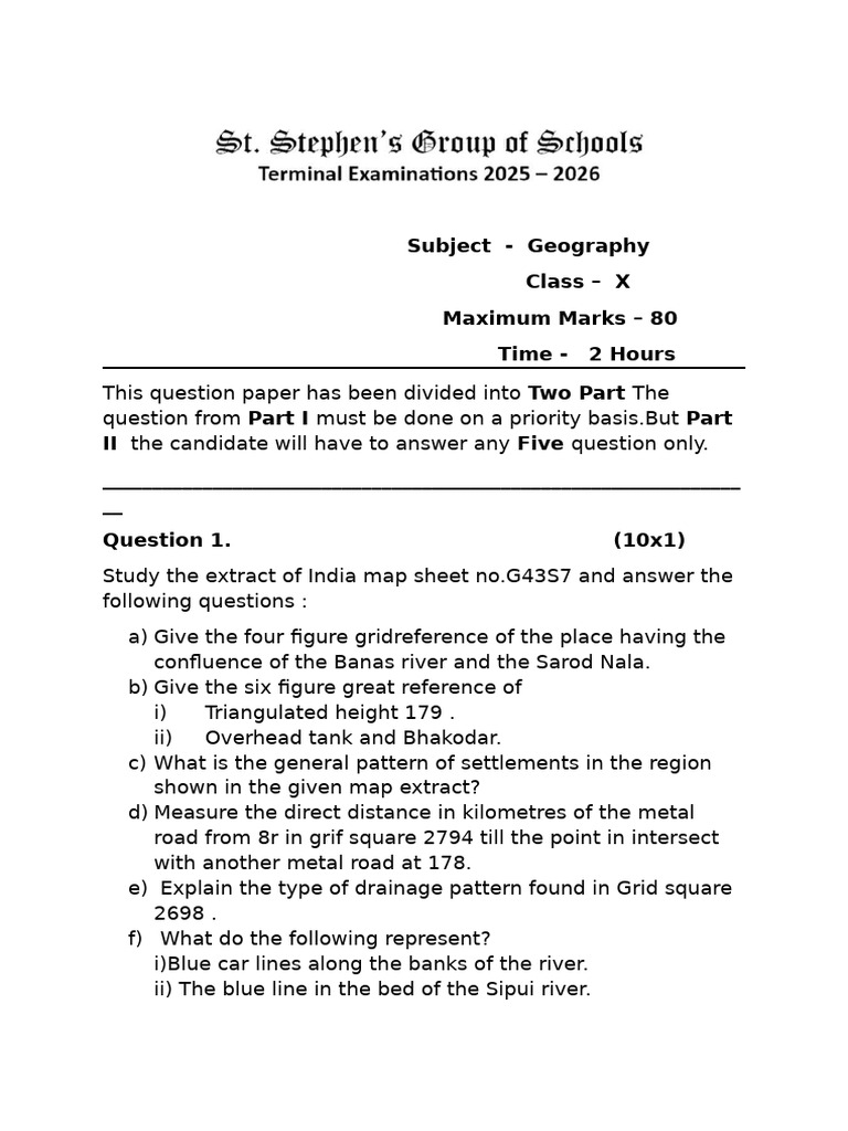 Class 8 Geo Terminal (2025) | PDF | Irrigation | Soil
