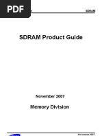 SDRAM Product Guide: Memory Division