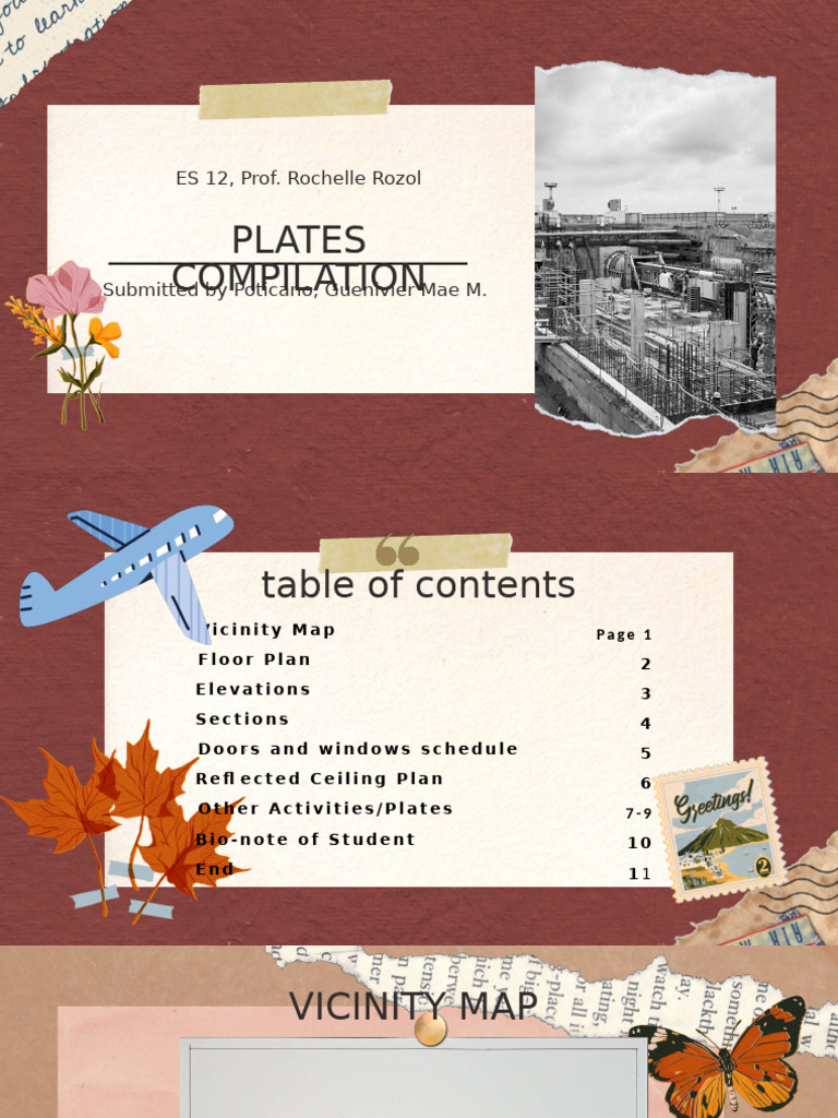 Civil Engineering Project Plates Compilation | PDF