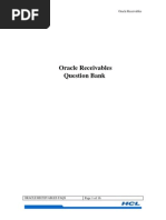 Oracle Receivables Question Bank