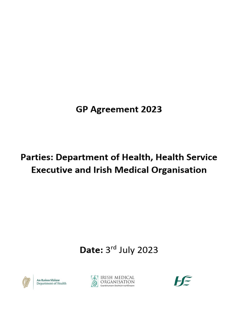 GP Agreement 2023 Overview and Updates | PDF | General Practitioner ...