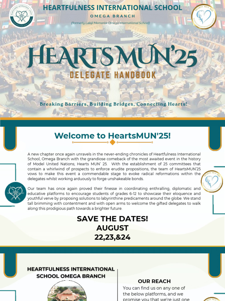 Hearts MUN'25 - Delegate Handbook | PDF | Agriculture | Sustainability