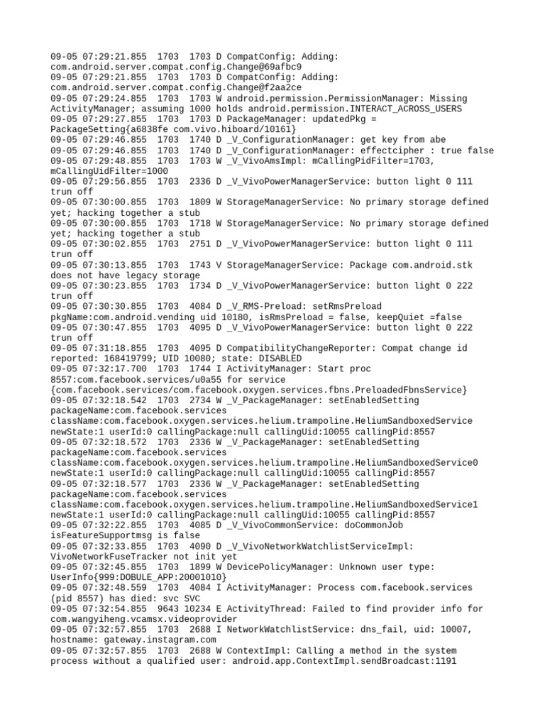 VCAMSX Service Log Analysis | PDF | Utility Software | Unix