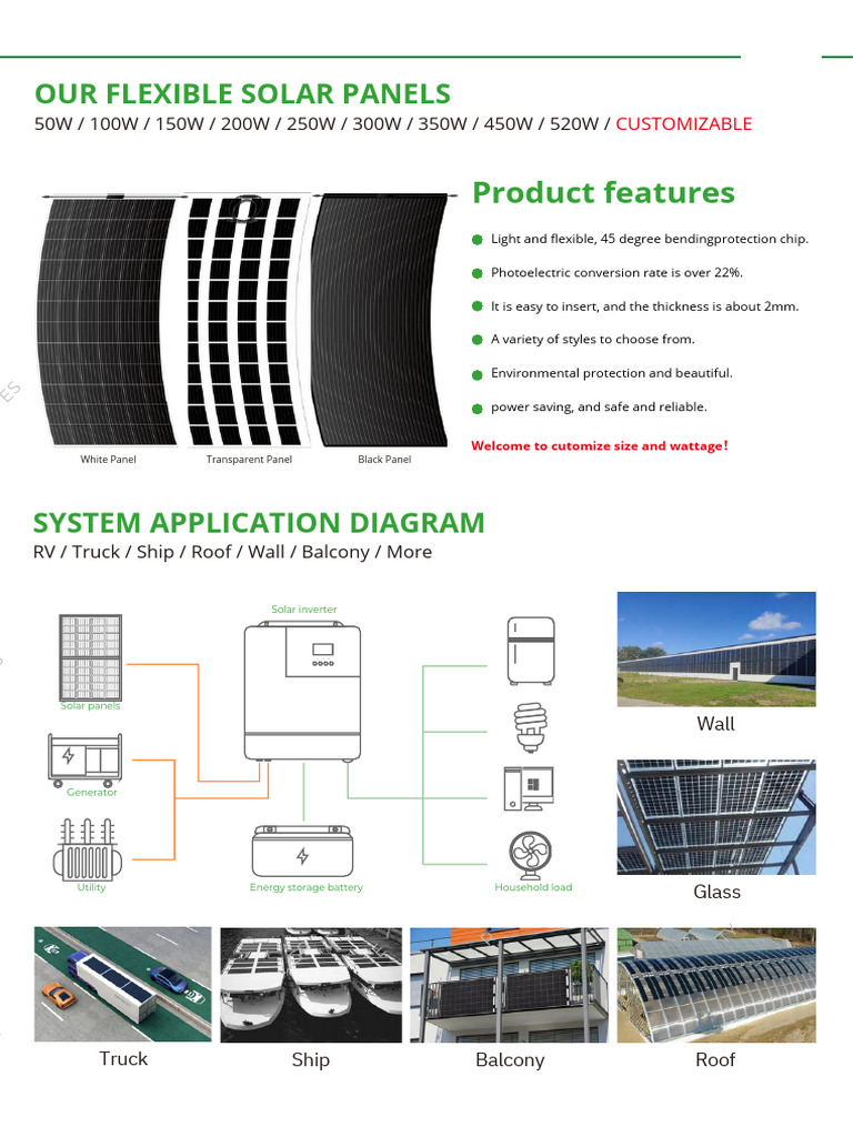 Autoinstalable Flexible Solar Panels | PDF | Photovoltaics | Energy ...