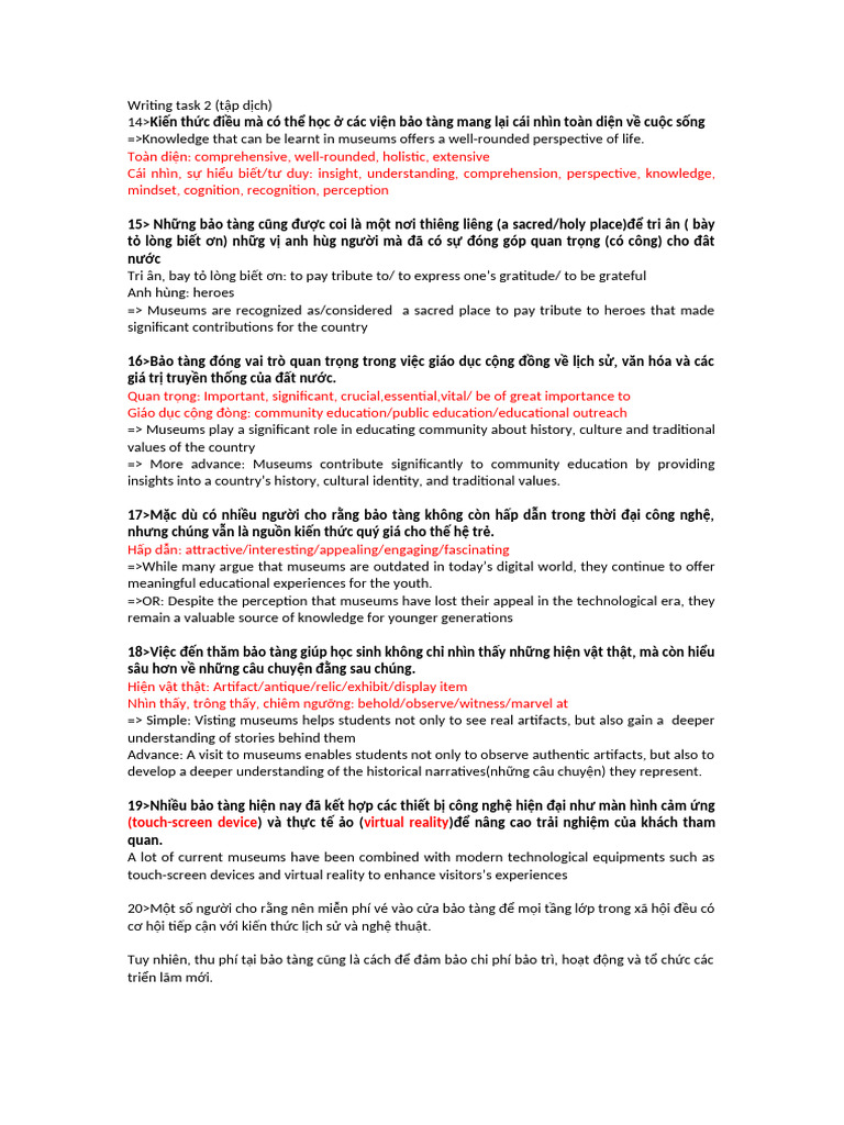 Luyện Dịch WR Task 2 | PDF