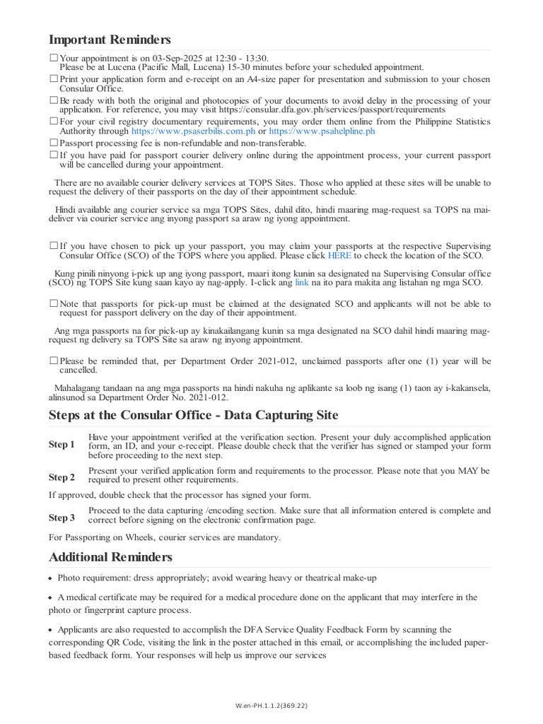 Important Reminders: Step 1 | PDF | Government And Personhood