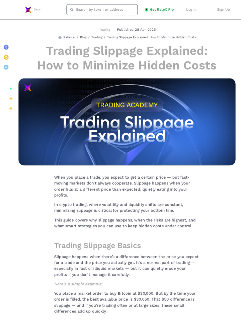 How To Reduce Slippage and Improve Trade Execution | PDF | Market Liquidity  | Market (Economics)