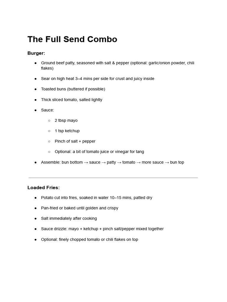 The Full Send Combo | PDF