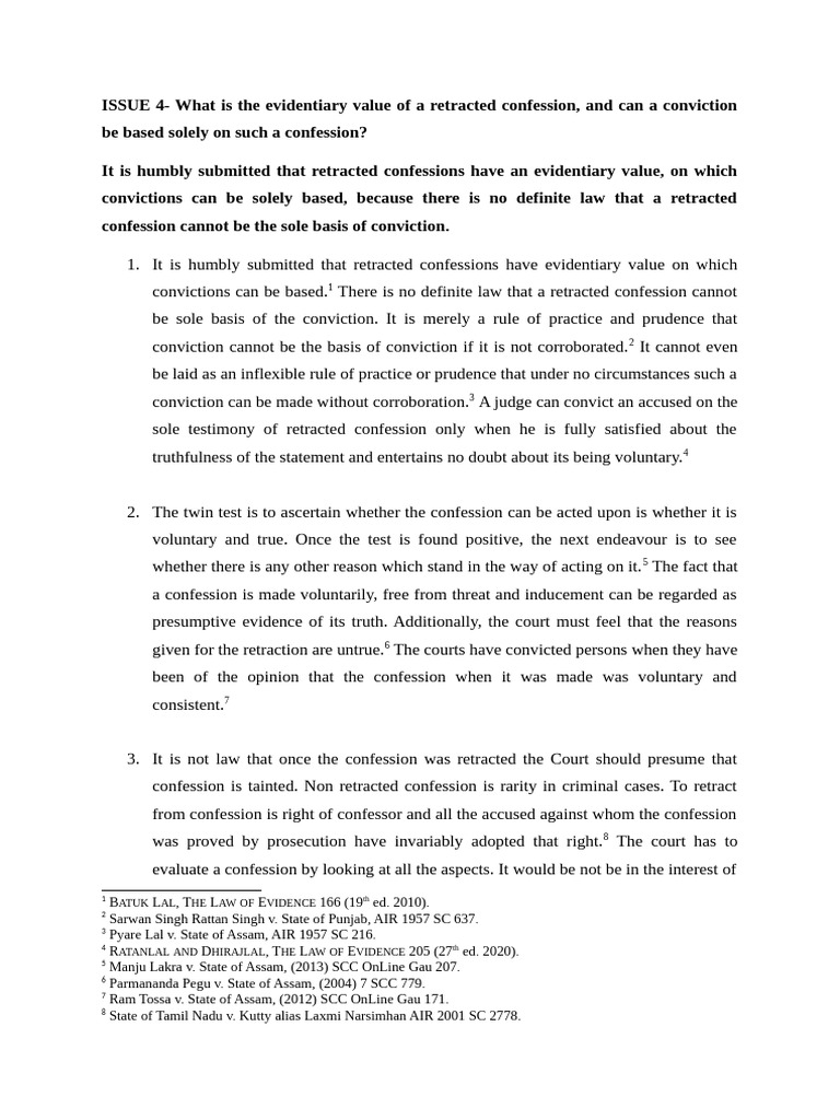 Retracted Confessions and Convictions | PDF | Confession (Law ...