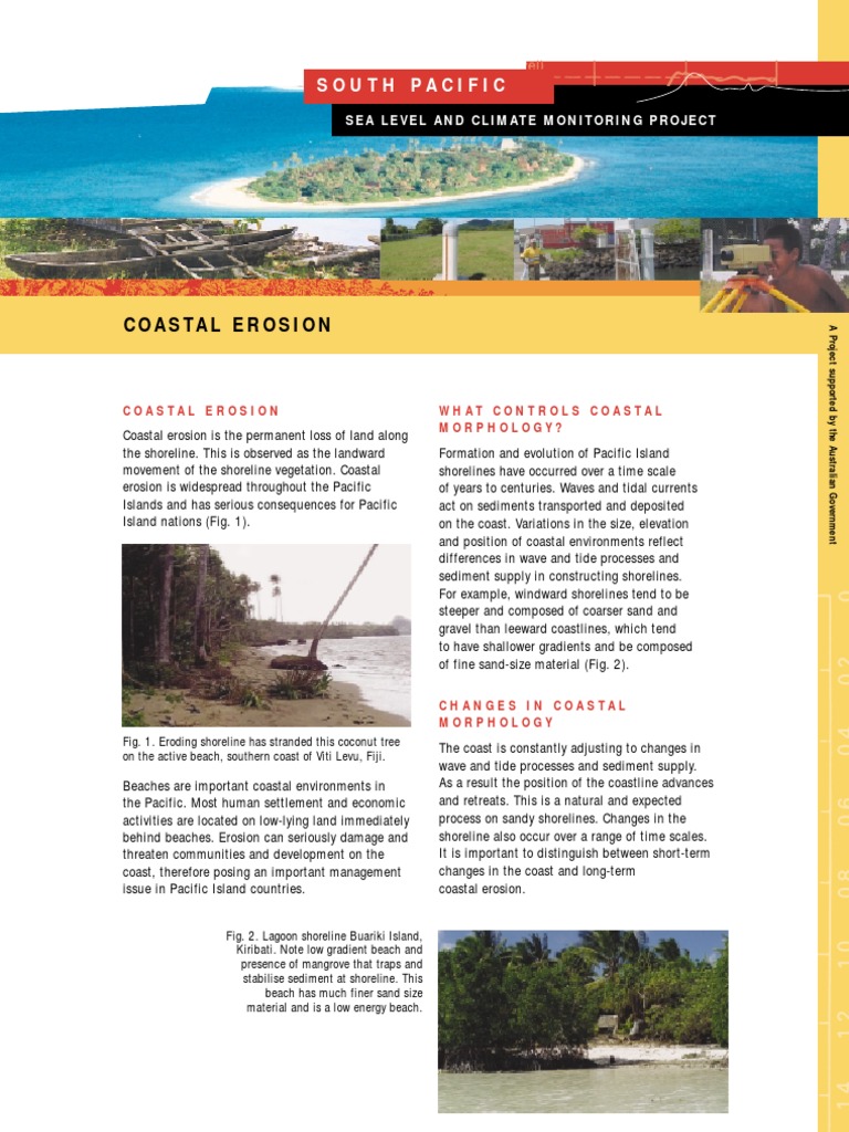 Coastal Erosion Fact Sheet | PDF | Coast | Beach
