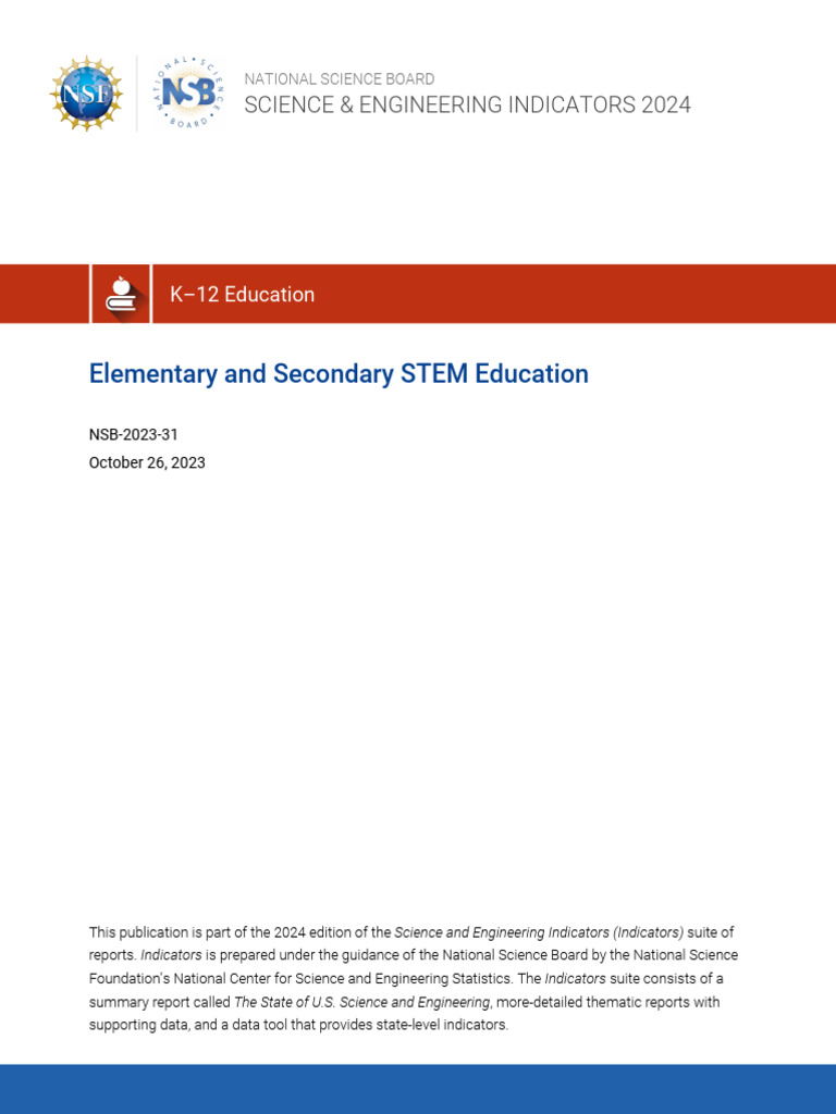 K–12 STEM Education Trends 2024 | PDF | National Assessment Of ...