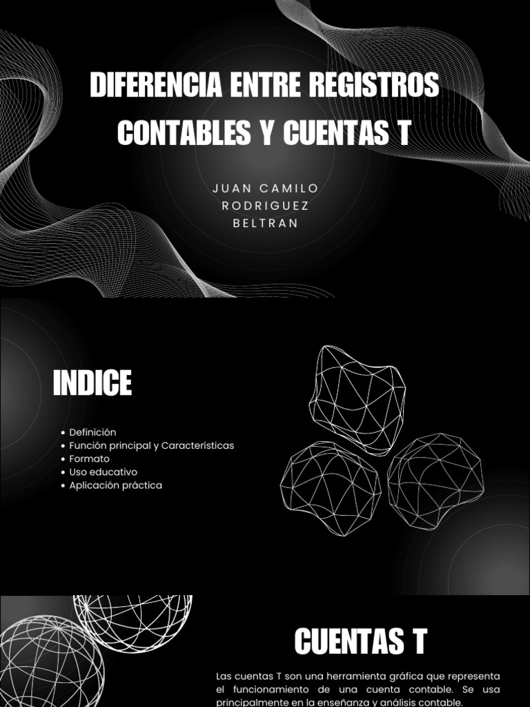 Cuentas T vs Registros Contables | PDF
