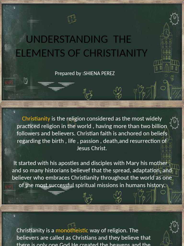 Key Elements of Christianity Explained | PDF | God In Christianity | Jesus