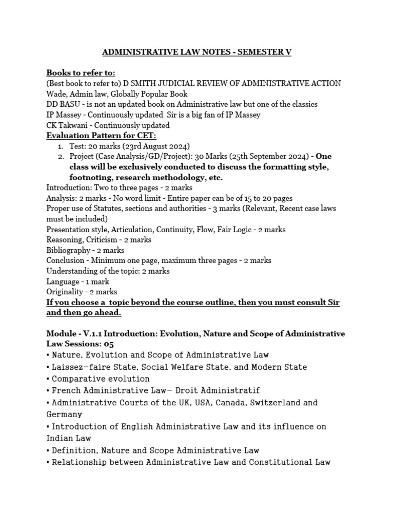 IP Massey on Administrative Law | PDF | Separation Of Powers ...