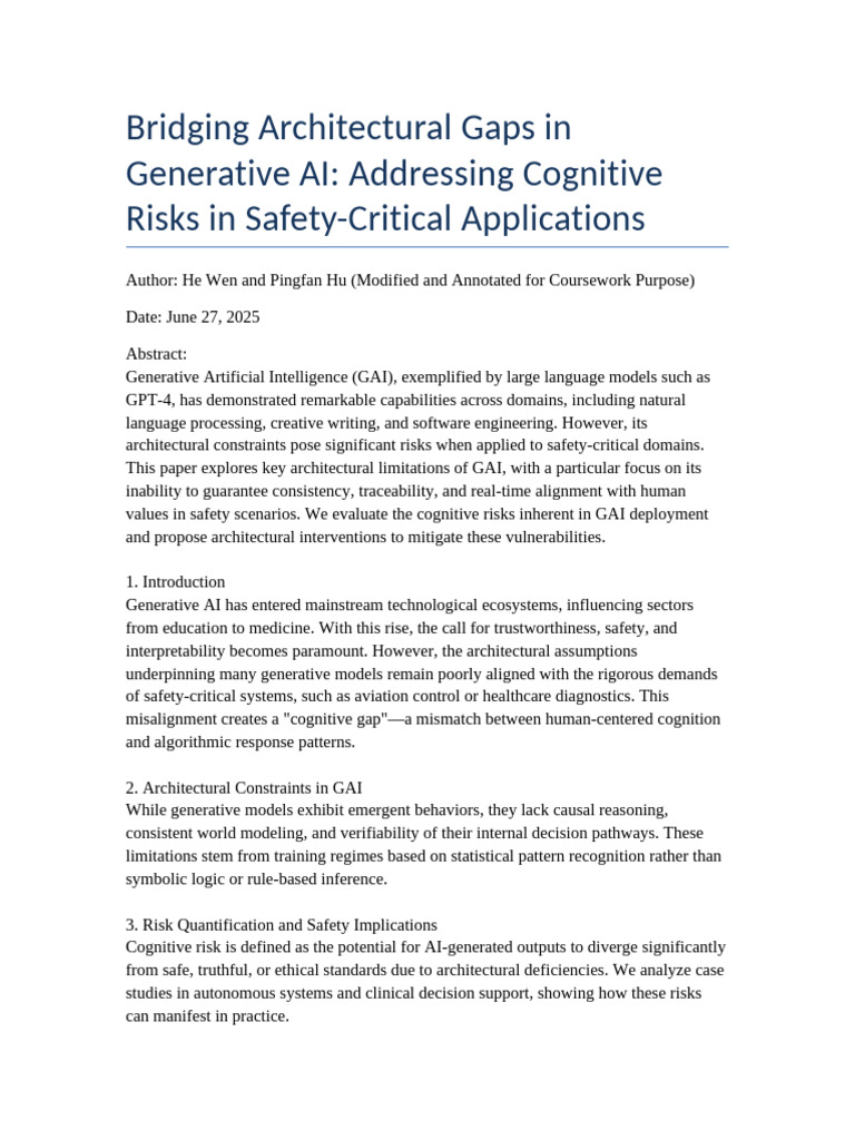 Addressing Gaps in Generative AI Safety | PDF | Artificial Intelligence ...