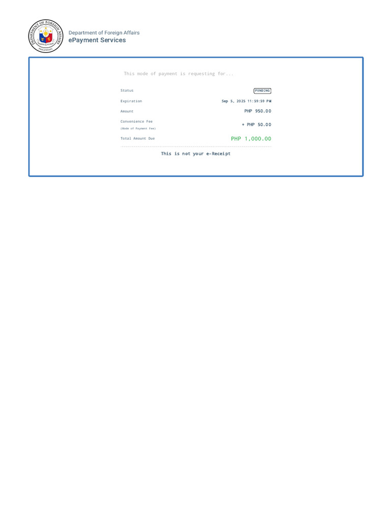 Photo inspiration: Epayment Status Pending Php 1 000 00 Photo Inspiration
