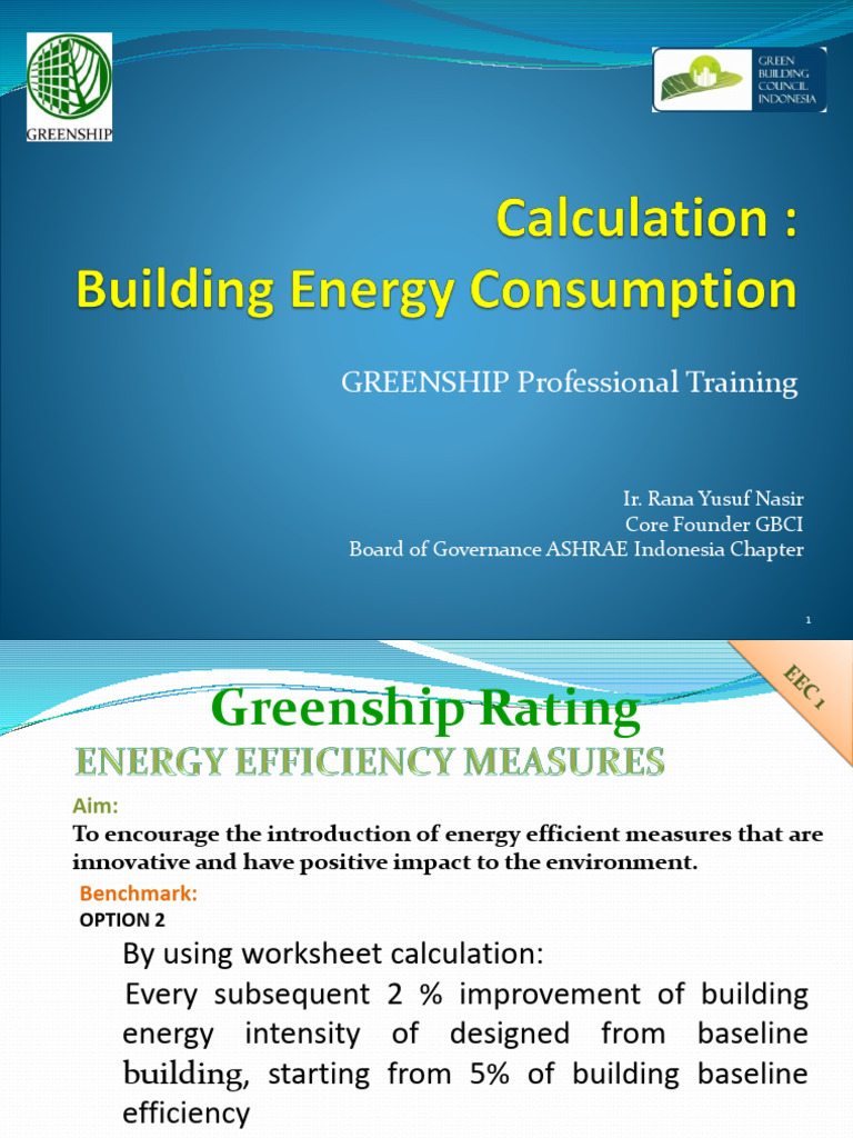 Greenship Energy Efficiency Training Guide | PDF | Ventilation ...