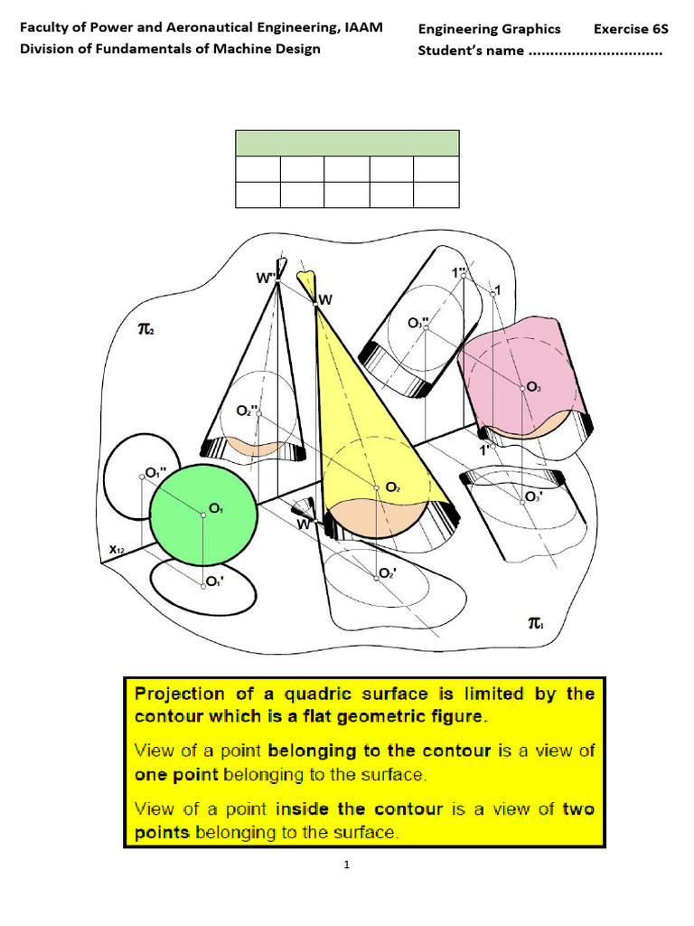 Quadric Surfaces Engineering Exercises | PDF | Manifold | Differential ...