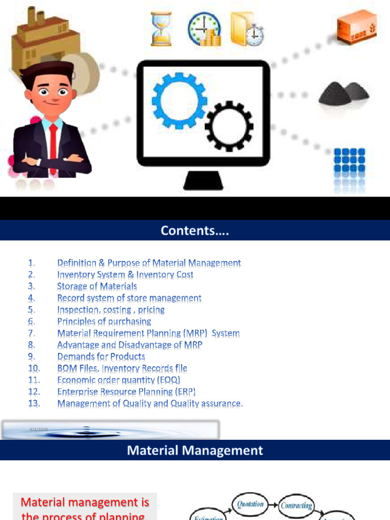 5 Rs of Material Management Overview | PDF | Inventory | Business