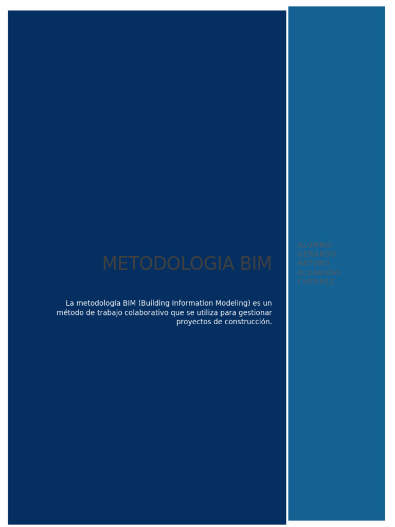 Metodología BIM en Construcción Eficiente | PDF | Diseño | Modelado de ...