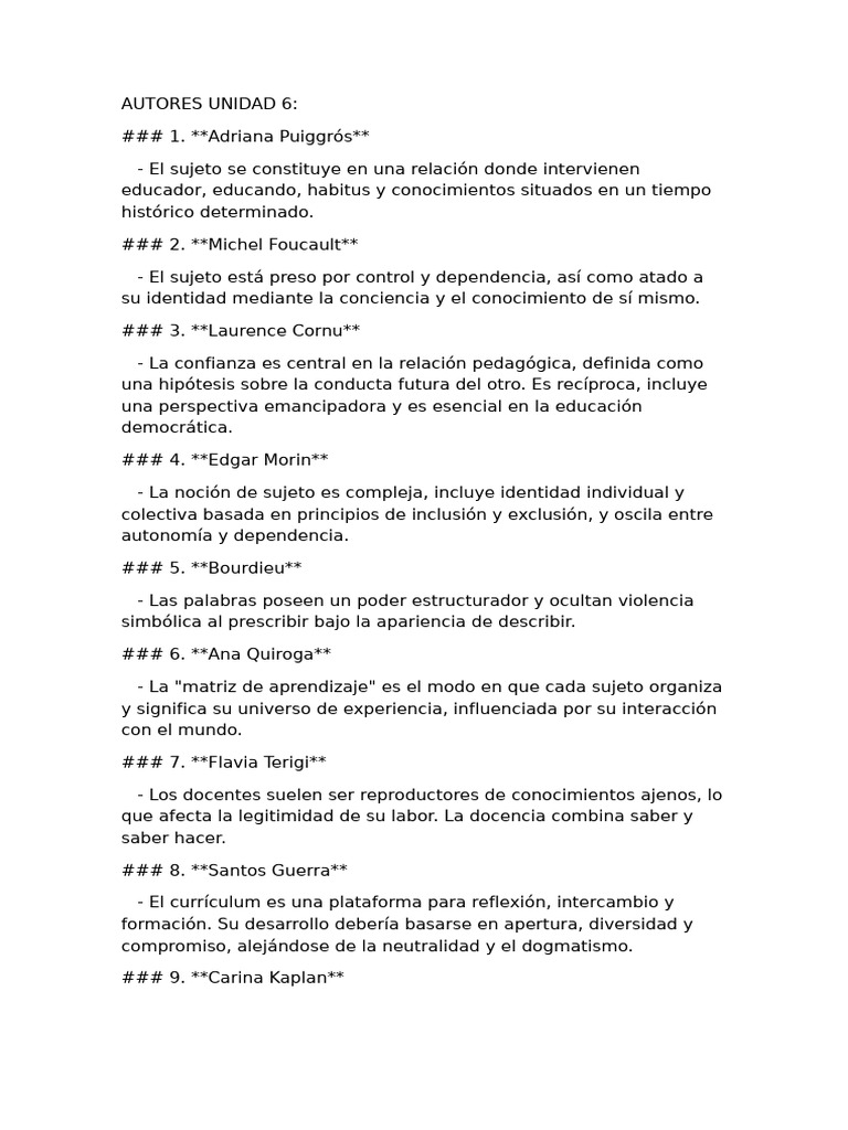 Autores U 6 | PDF