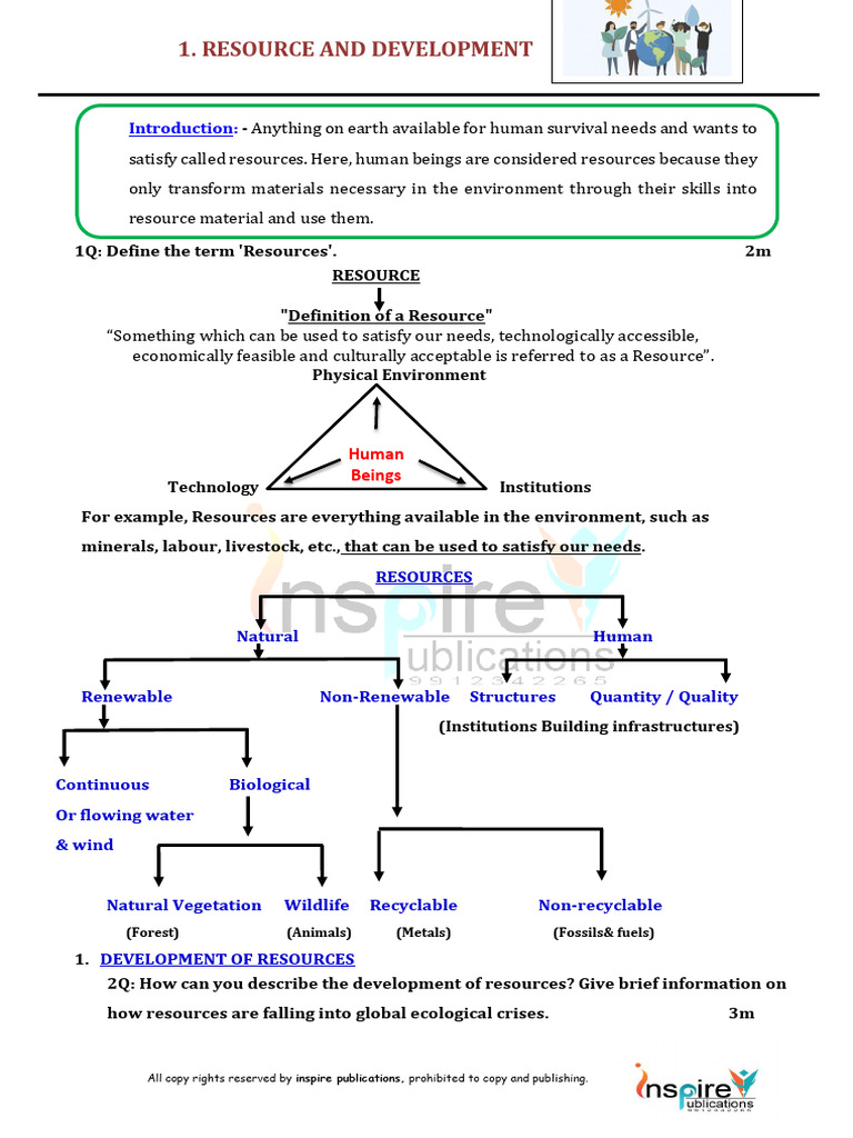 Understanding Resource Development and Conservation | PDF | Soil ...