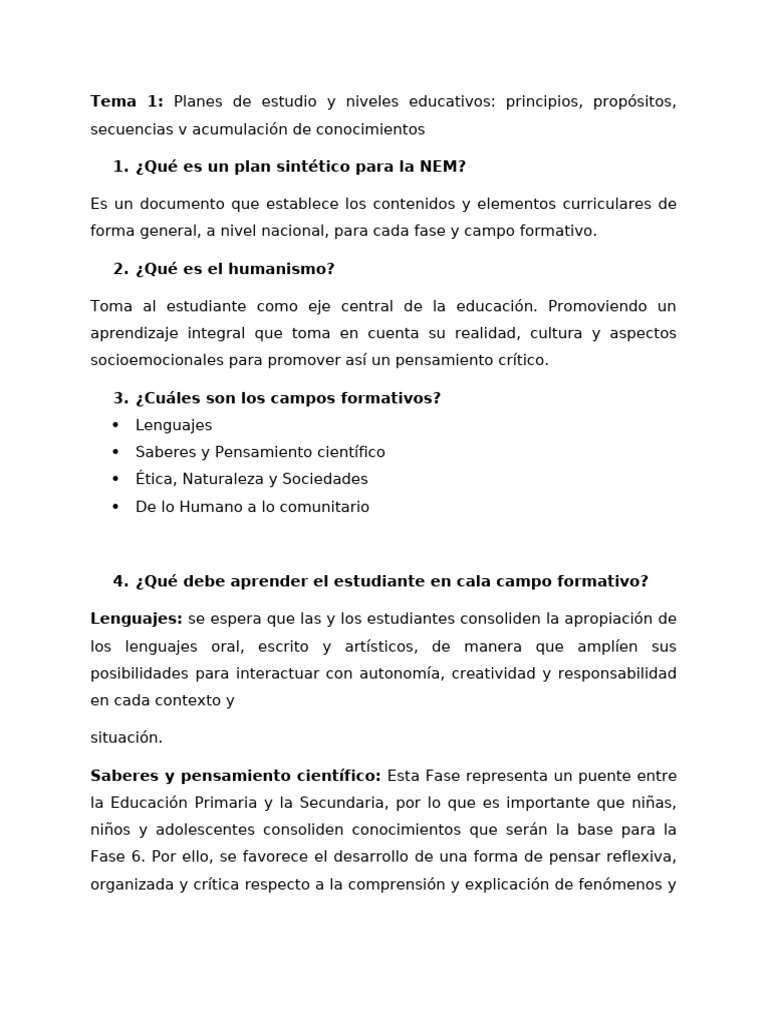 Planes de Estudio y Evaluación Educativa | PDF | Plan de estudios ...