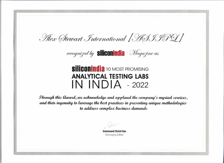 SI - Certificate | PDF