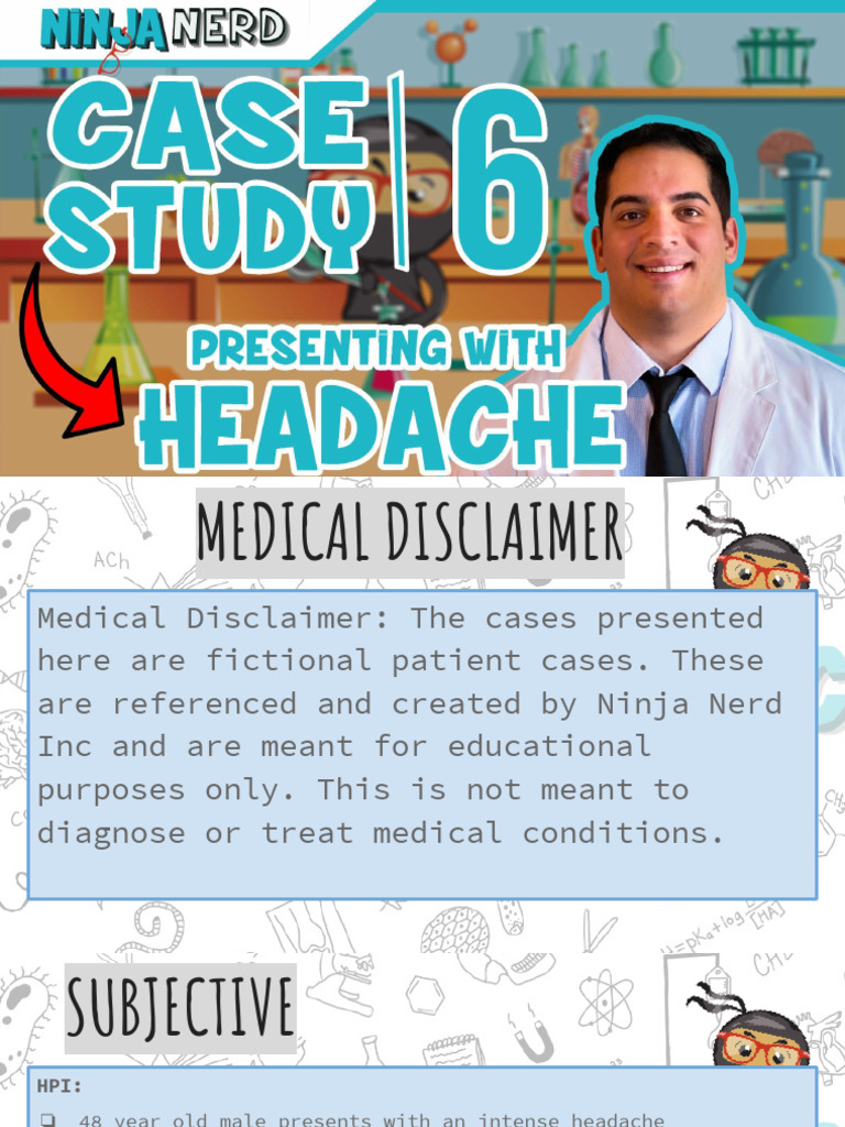 Cluster Headache Case Study Analysis | PDF | Headache | Medicine