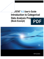 Introduction To Categorical Data Analysis Procedures: Sas/Stat User's Guide