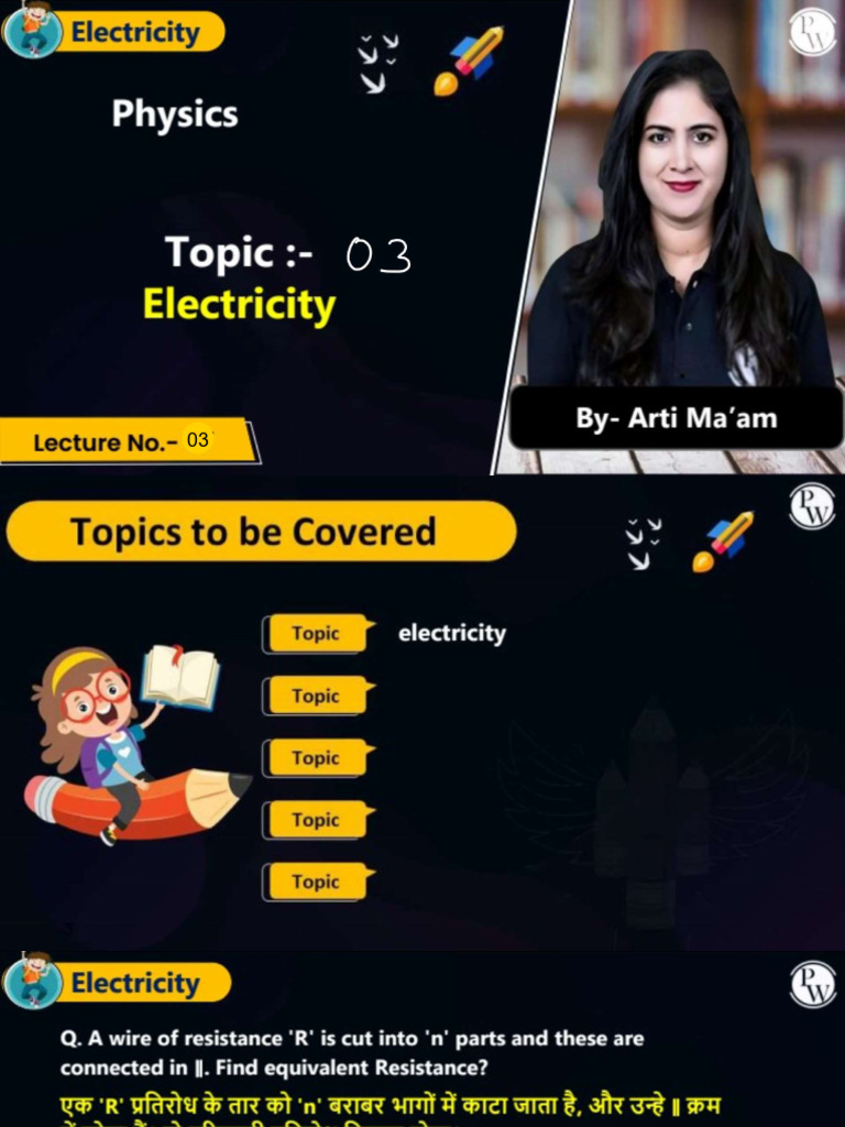 Electricity 03 Class Notes | PDF