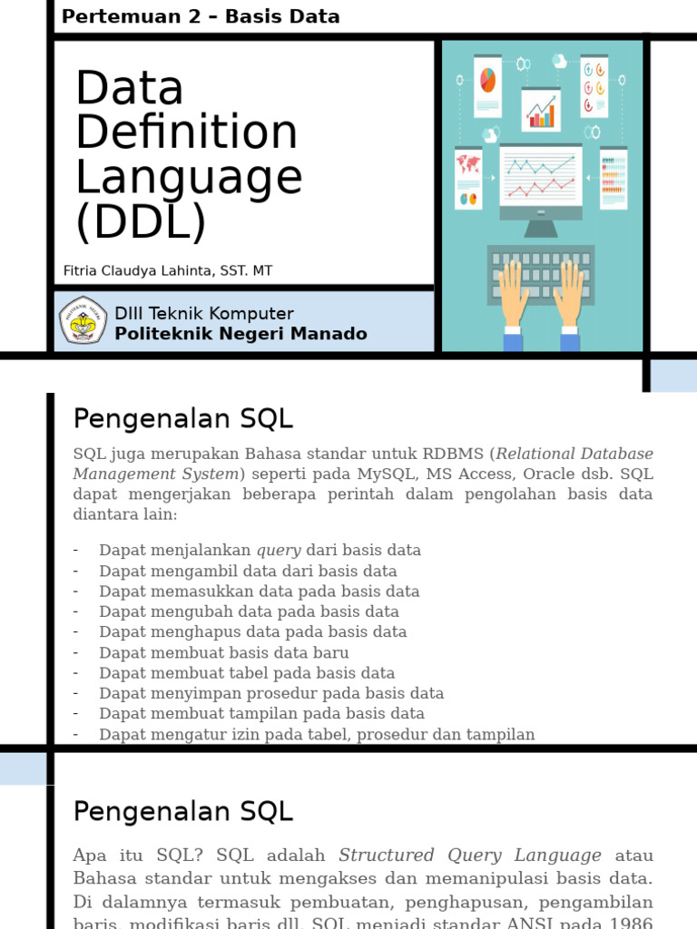Pengenalan SQL dan DDL dalam Basis Data | PDF