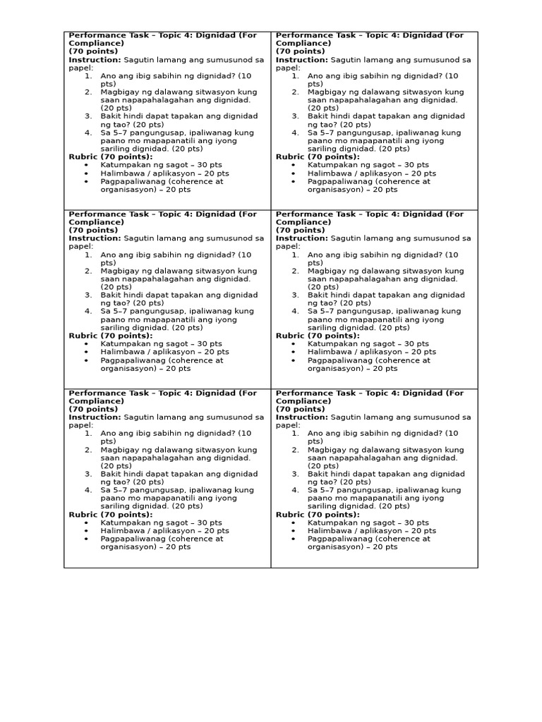 Performance Task 4 Compliance | PDF