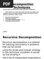 Decomposition Techniques: Click To Edit Master Subtitle Style