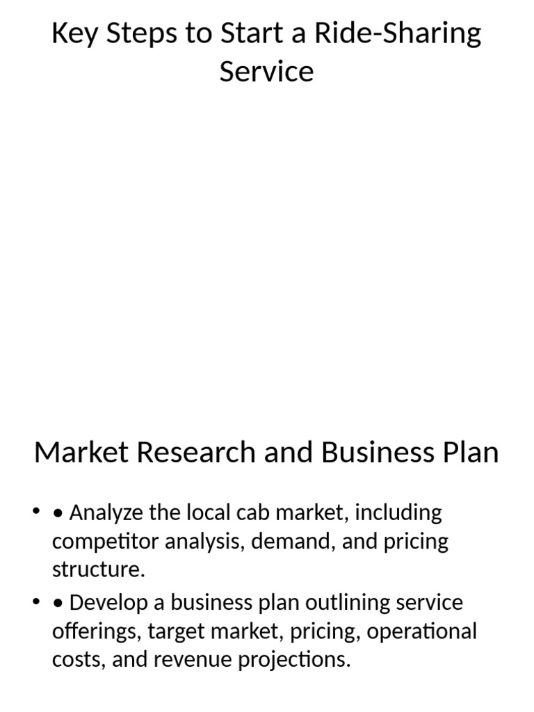 Rideshare Business Plan Essentials | PDF