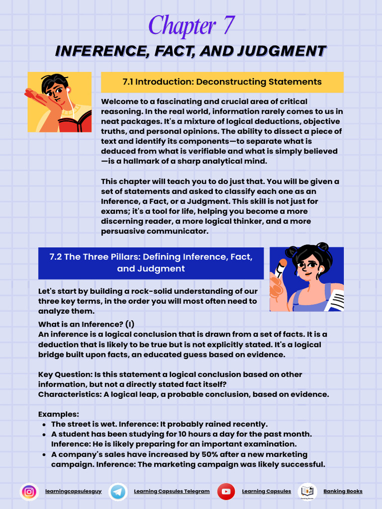 Analyzing Inference, Fact, and Judgment | PDF | Deductive Reasoning ...