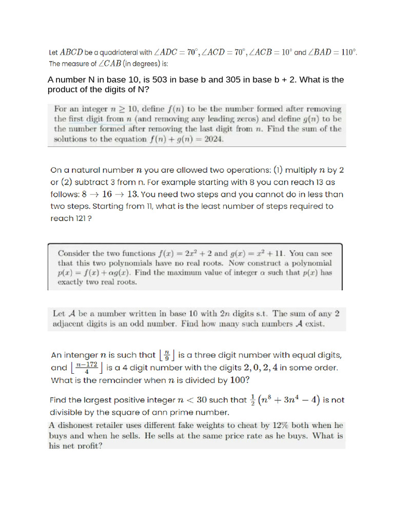 IOQM Math | PDF