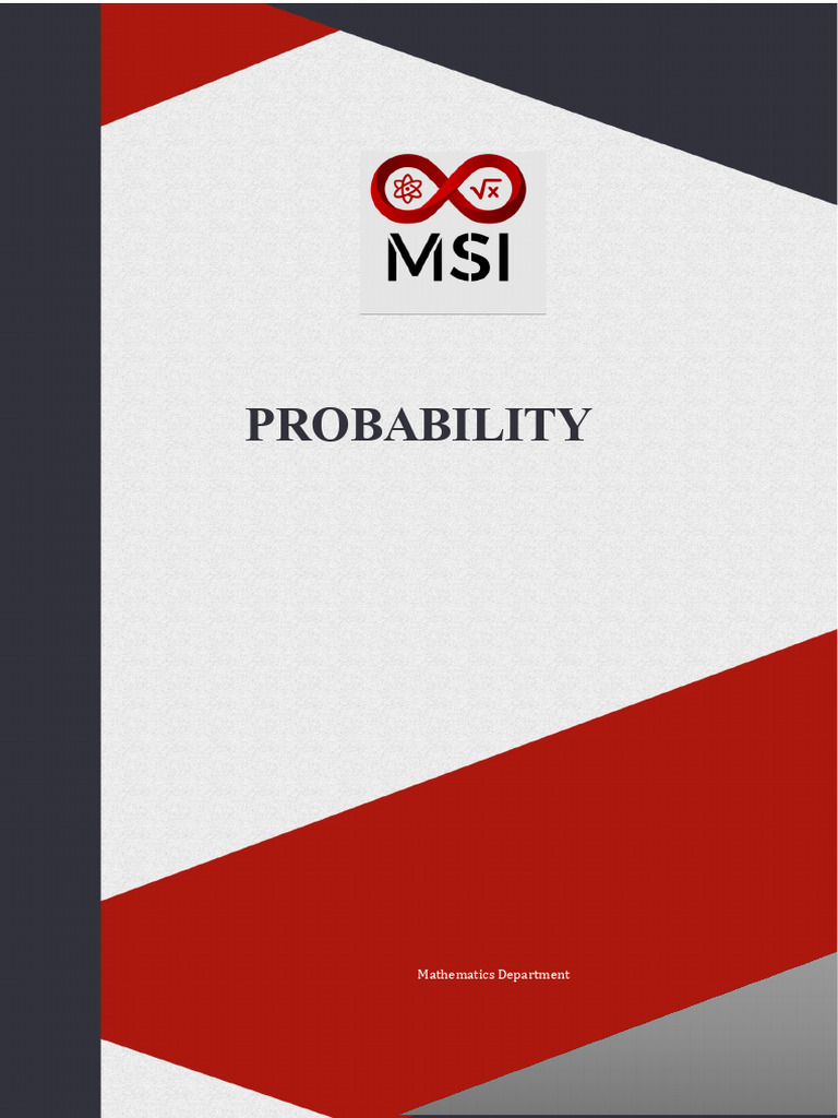 MSI Probability Questions | PDF | Mathematics