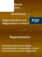 International Organizations . Governance .. Regionalization and Regionalism in Asia Pacific