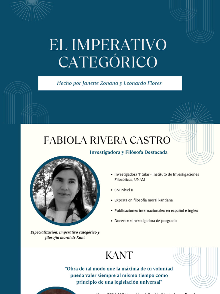 Imperativo Categórico de Kant: Ética y Moralidad | PDF | Immanuel Kant ...