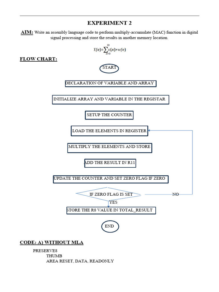 Assembly MAC Function in DSP Code | PDF | Computer Engineering ...