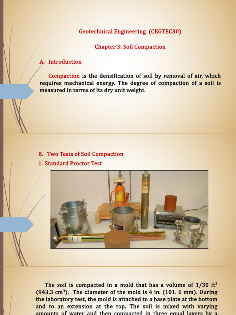 Soil Compaction Techniques and Tests | PDF