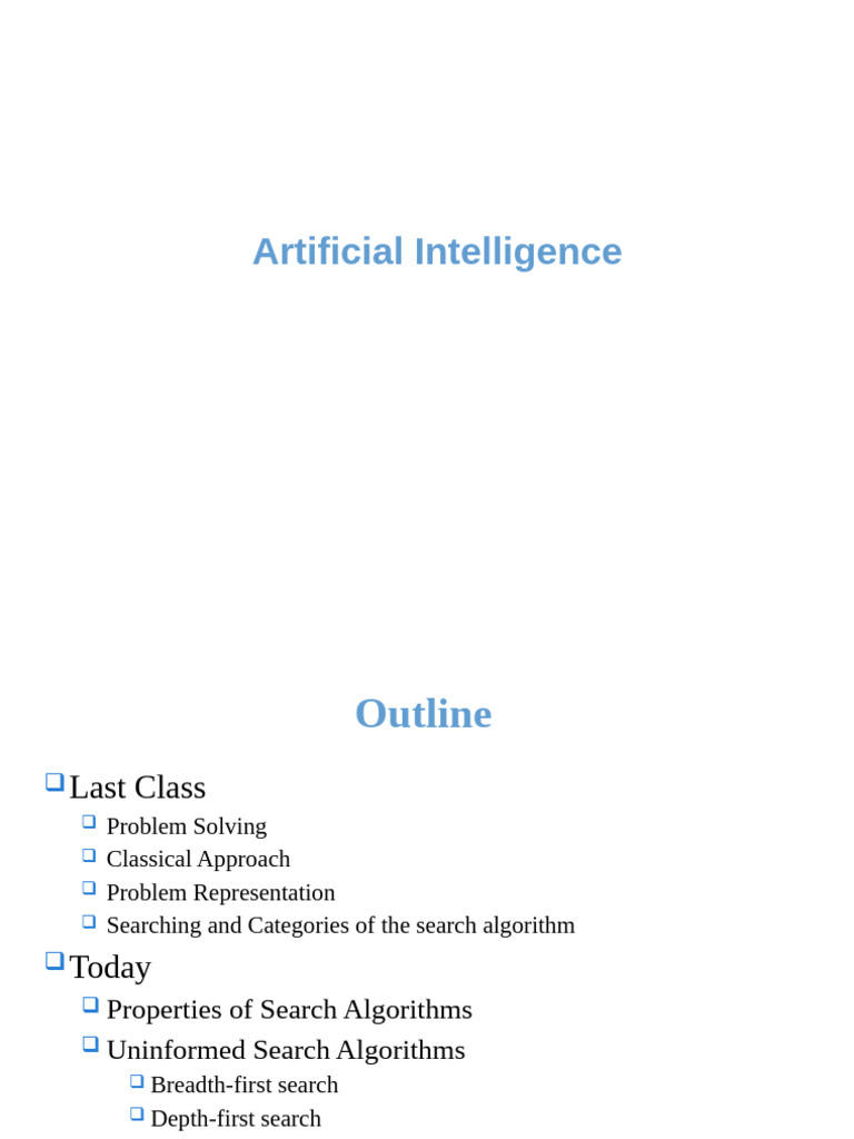 Understanding Search Algorithms in AI | PDF | Algorithms And Data ...