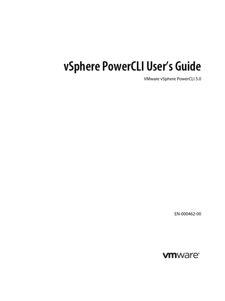 Vsphere Powercli User'S Guide | PDF | Command Line Interface | Virtual ...